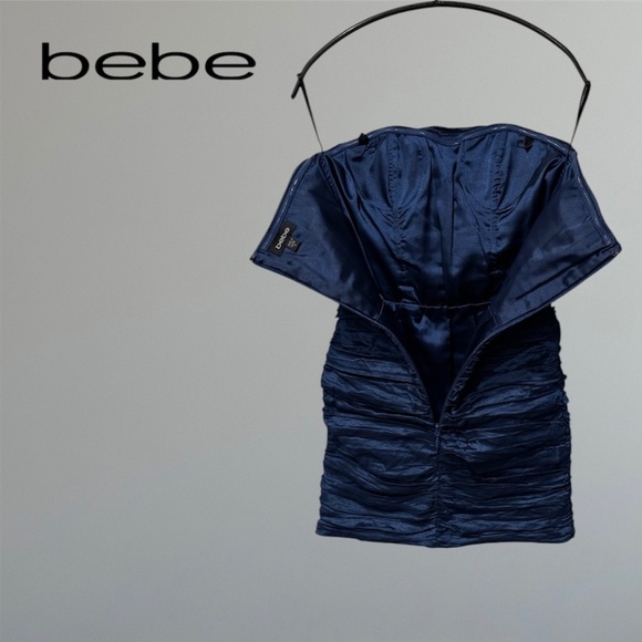 bebe Strapless Beaded Embellished Mini Dress - Picture 4 of 6